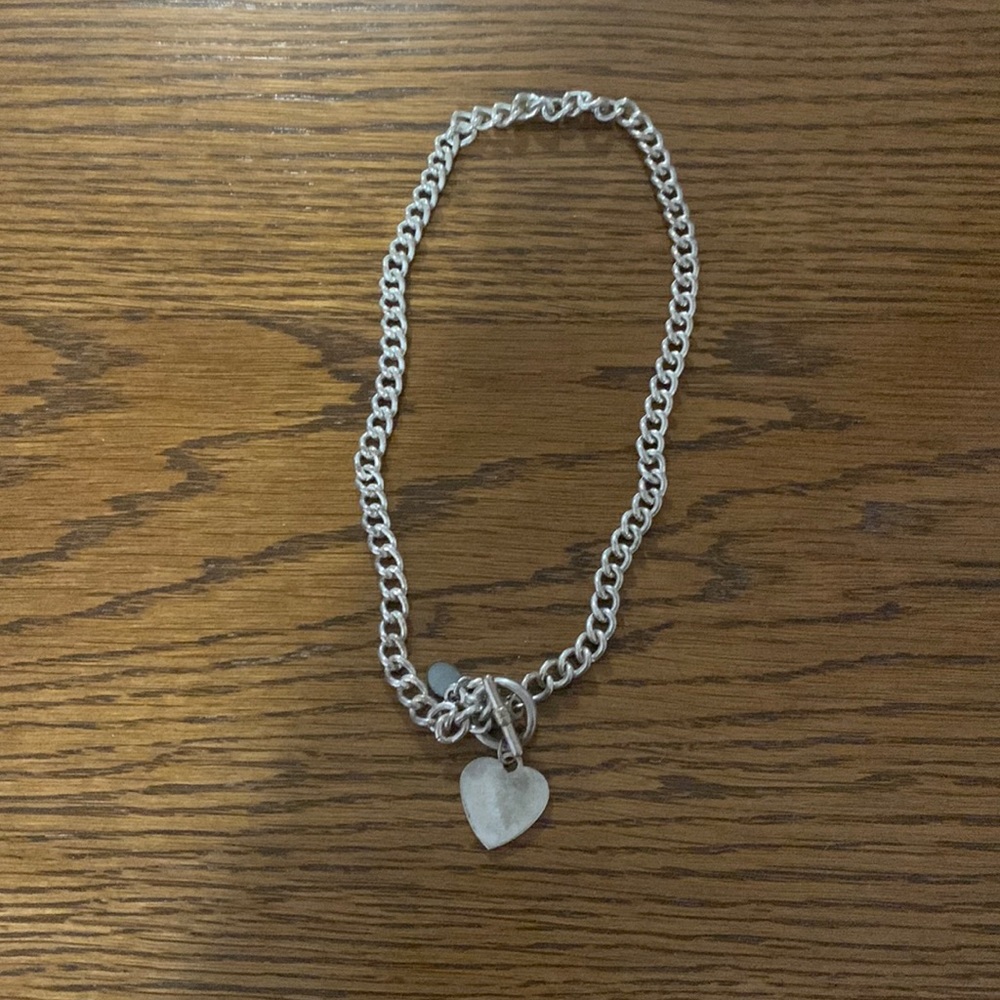 Claire’s Silver Heart Necklace
